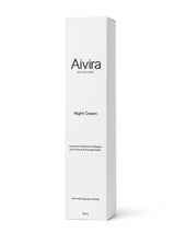 Outer packaging for Aivira Night cream on white background